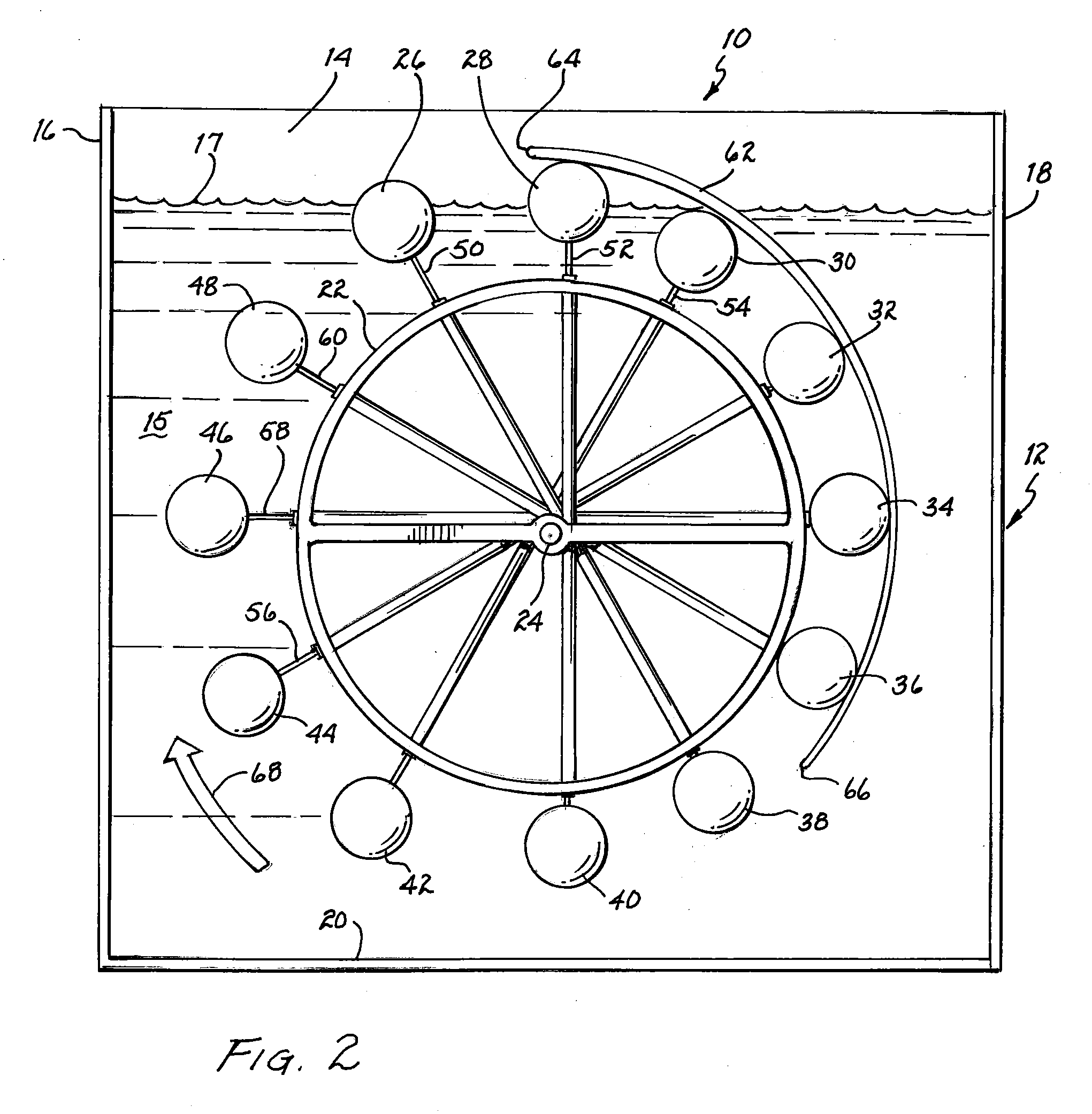 Engine using bouyant elements