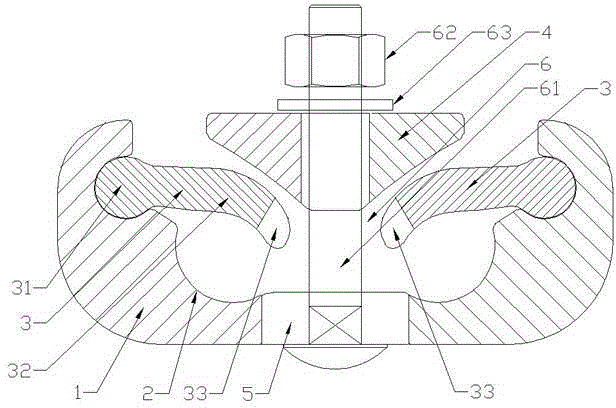 General connecting cable clamp