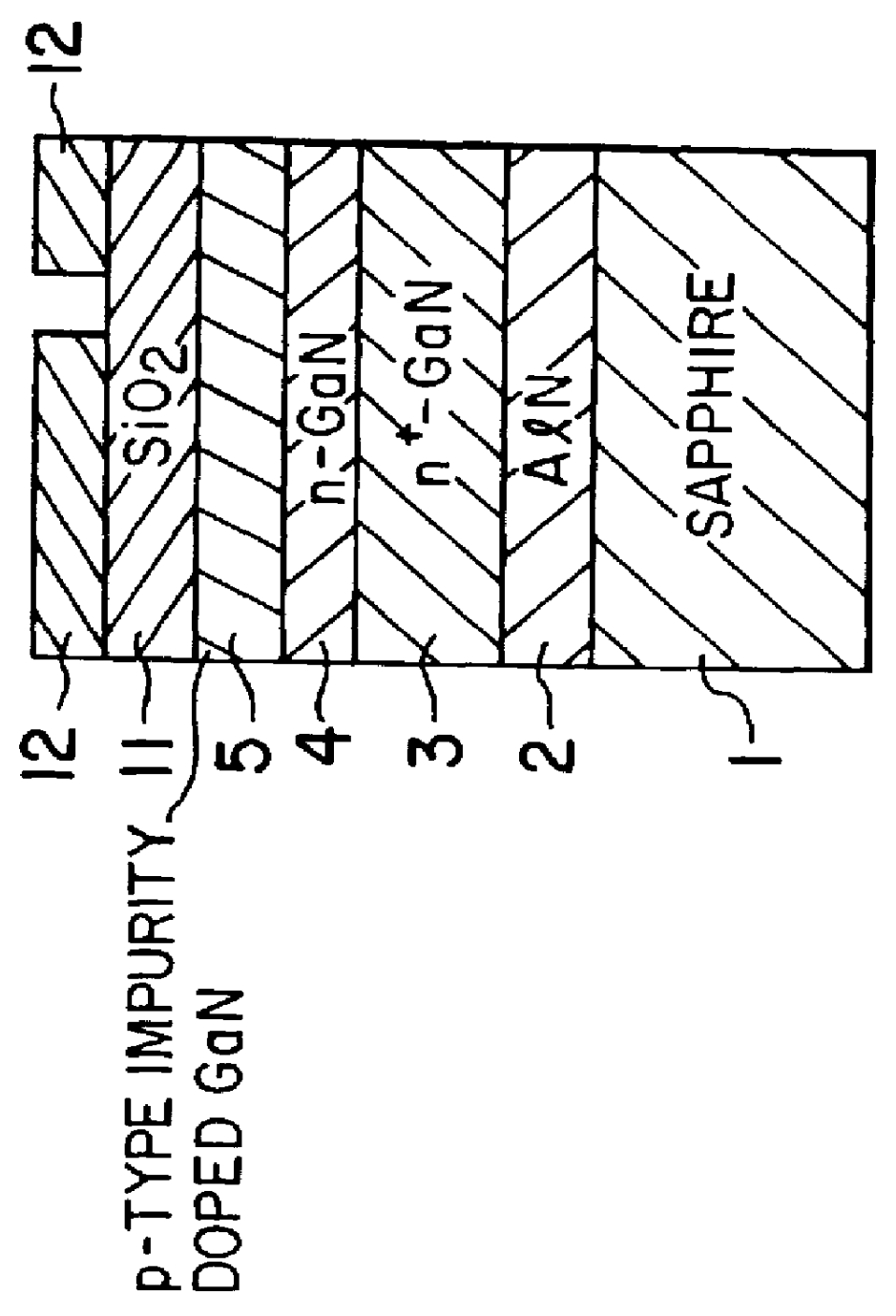 Light-emitting device of gallium nitride compound semiconductor