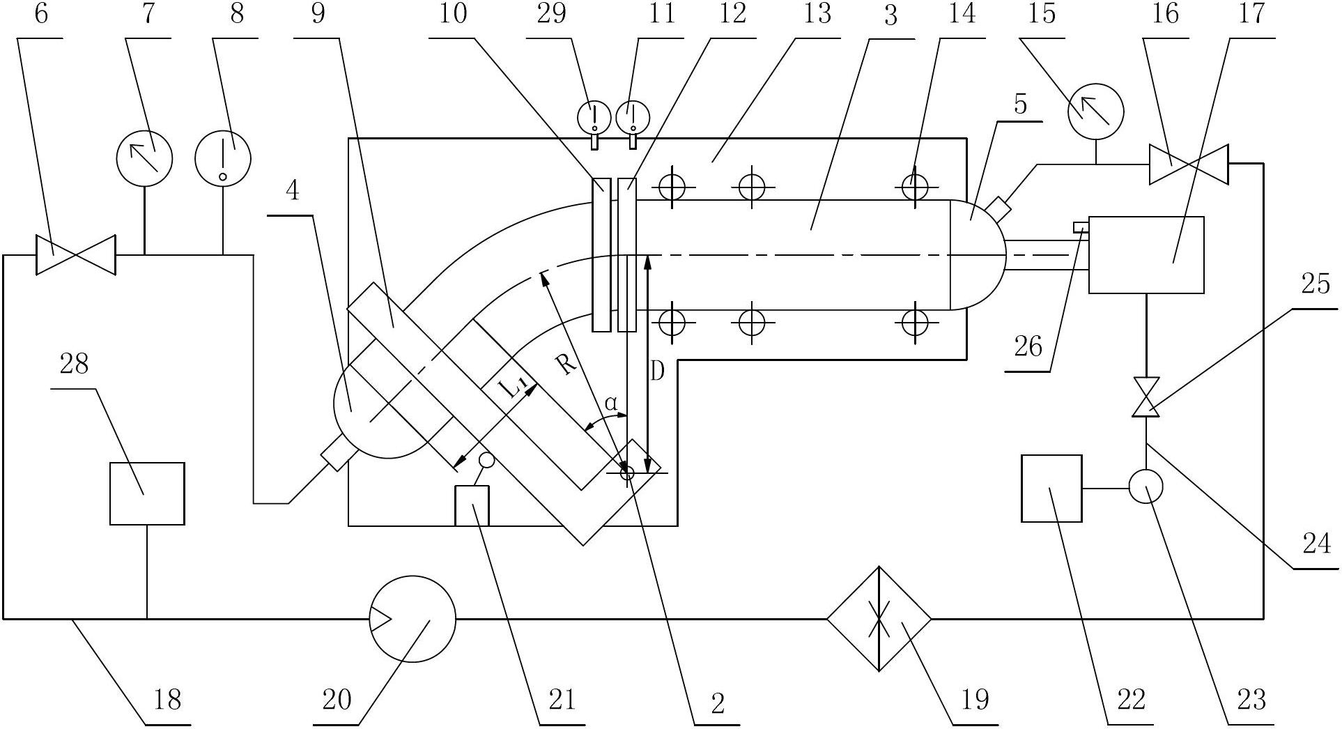 Manufacturing device and method for bimetal composite hot bend