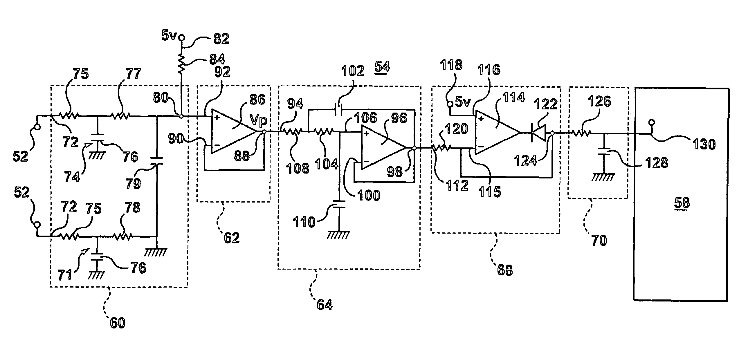 Clothes dryer moisture sensing circuit