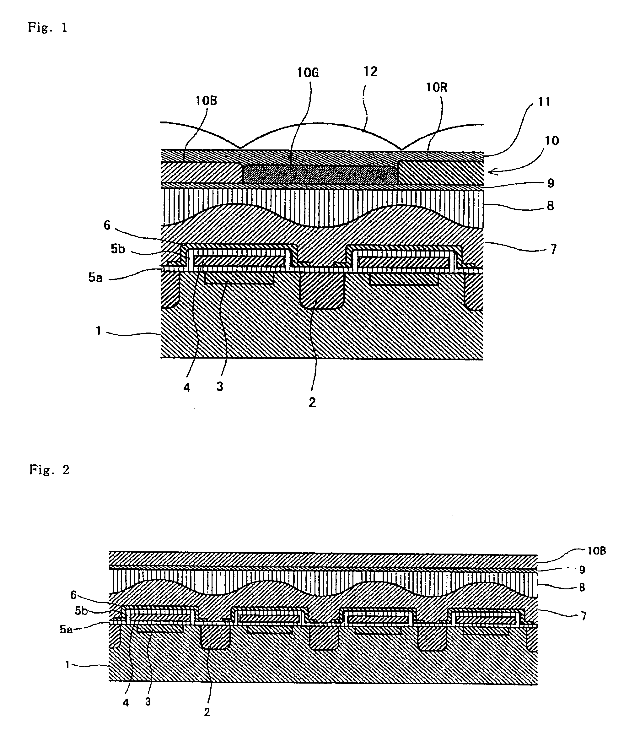 Colored photosensitive resin composition, and color filter array and solid-state image pickup device using the same