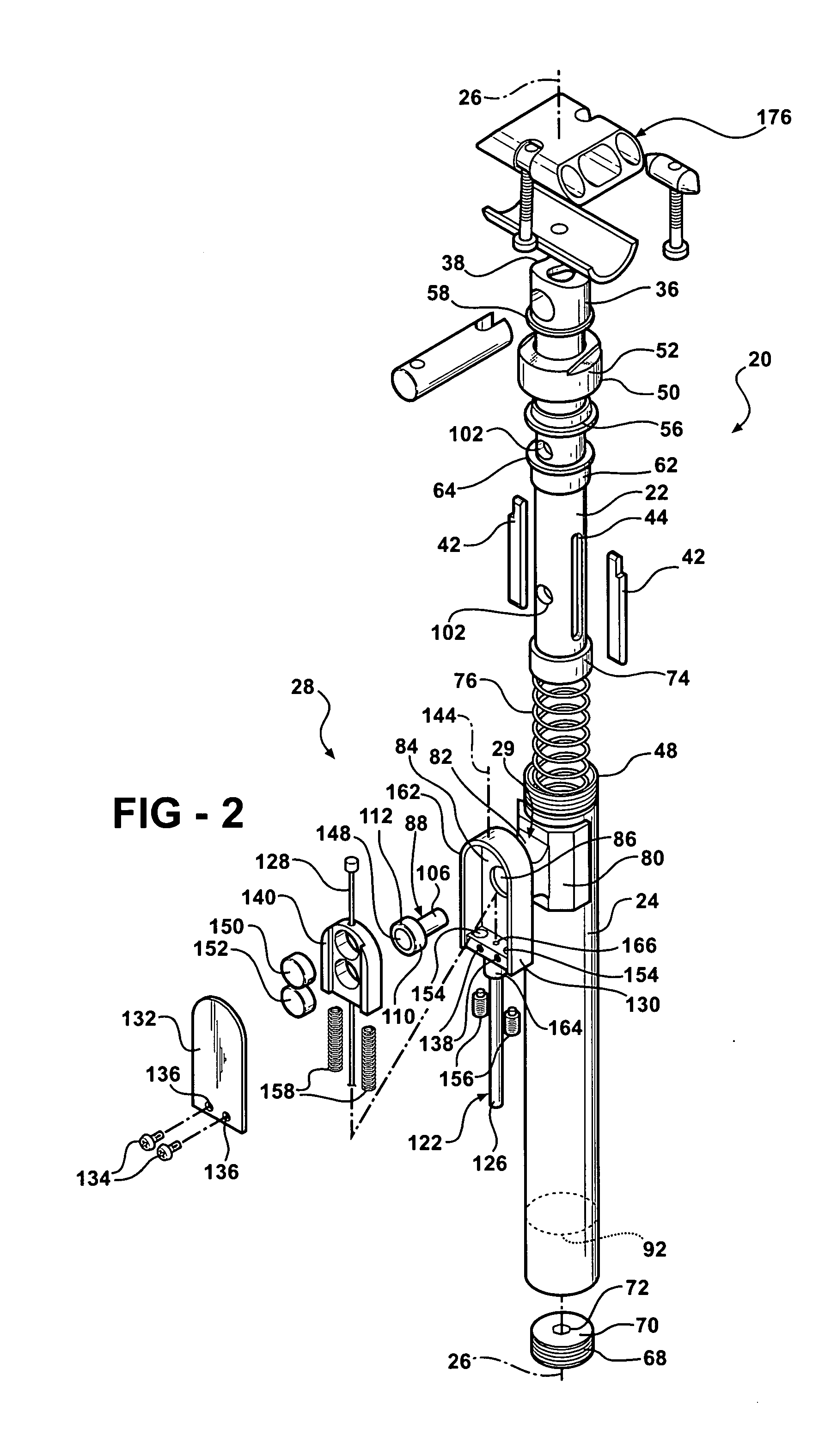 Adjustable bicycle seat post assembly