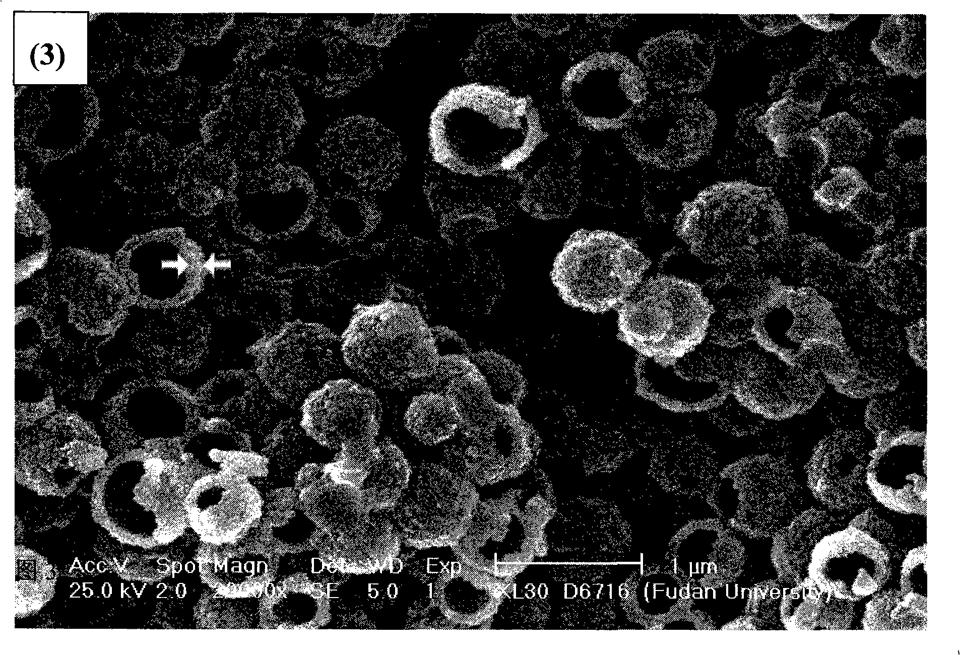 Magnetic inorganic hollow compound microsphere and preparation method thereof