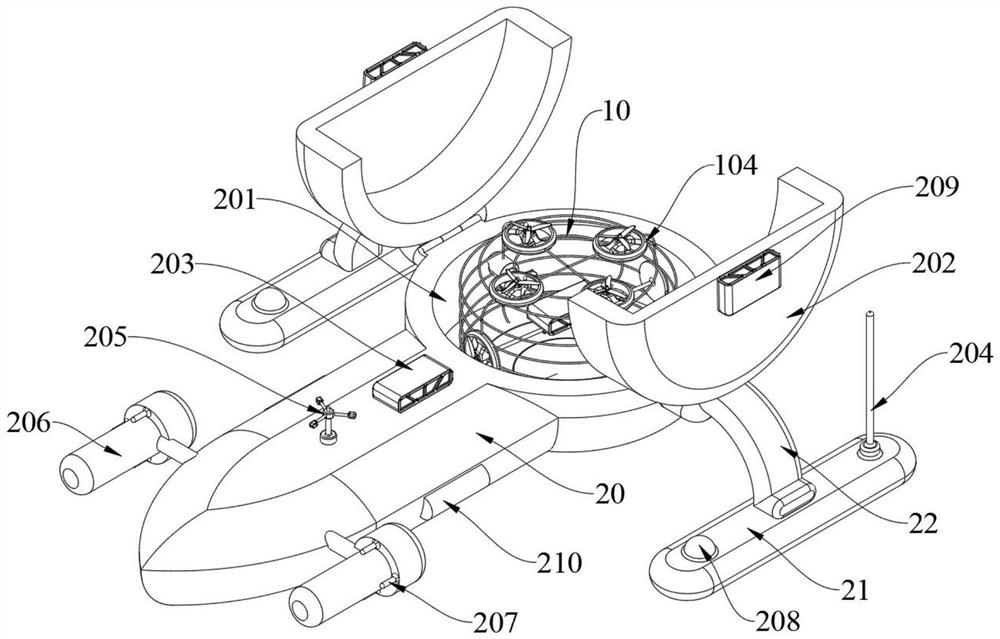 Engine-boat coupling type inspection robot for offshore wind turbine generator