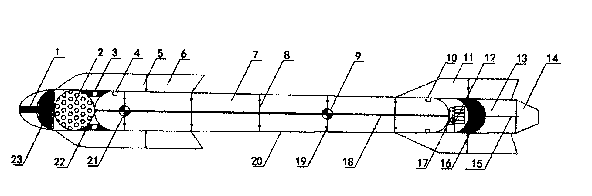 Diving/buoyancy power/gliding (missile/torpedo) system