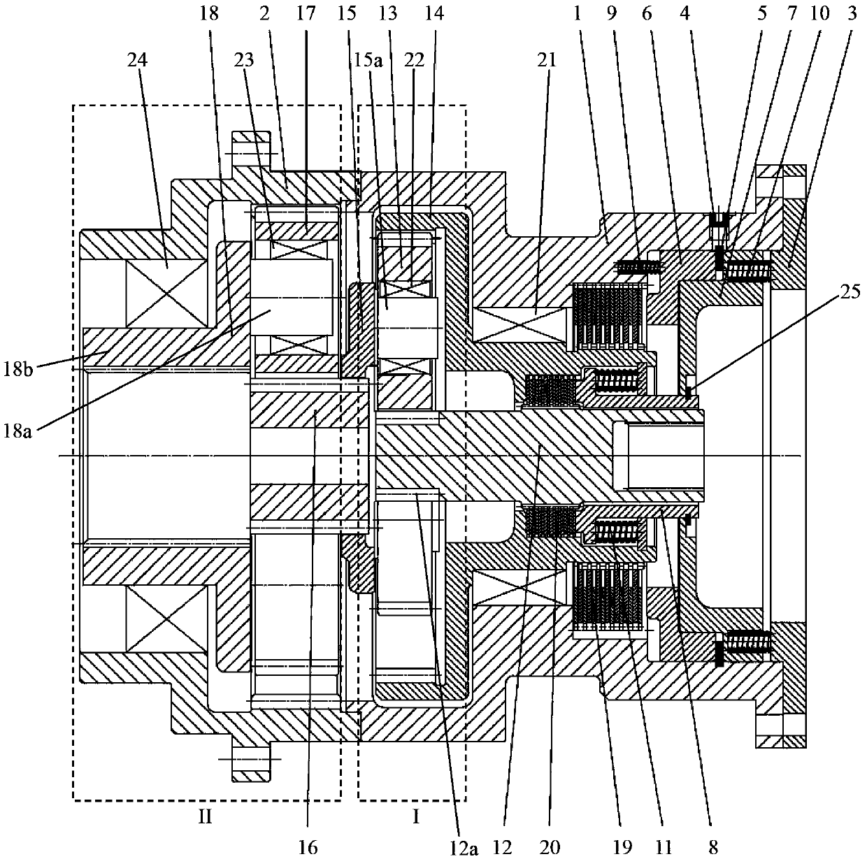 Double speed ratio rotation reducer