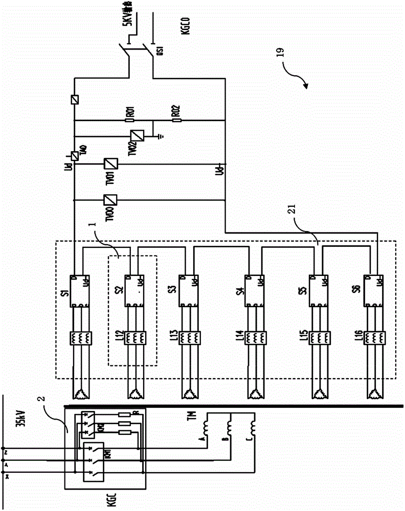 A mobile high-power AC-DC hybrid power supply device