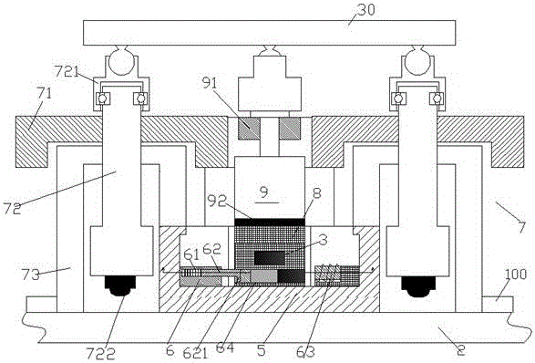 Intelligent control equipment supporting table assembly