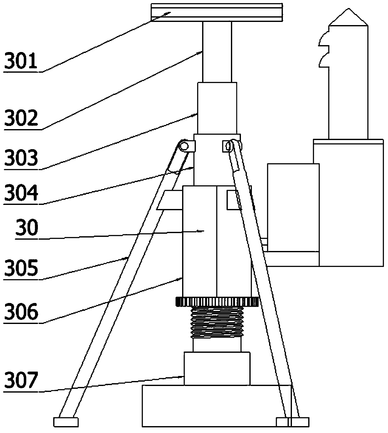 Mobile house with loading device and using method