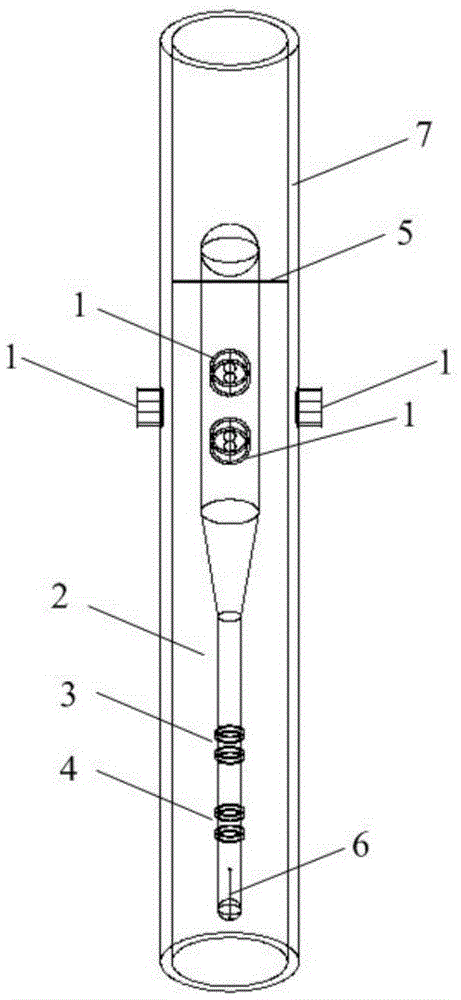 Lumped sensing system for two-phase flow in annular space