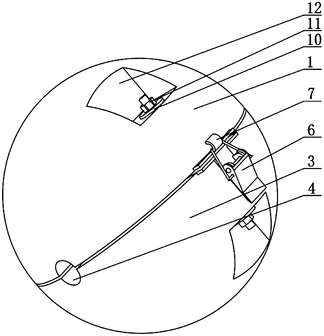 Fast mounted and dismounted water surface floating ball