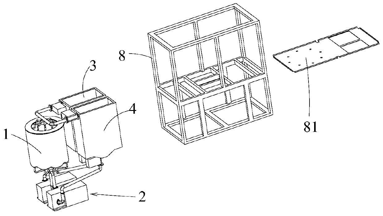 High-low temperature circulating device for thermal cycle adsorption separation device