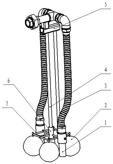 Upper discharge device of filtering tank