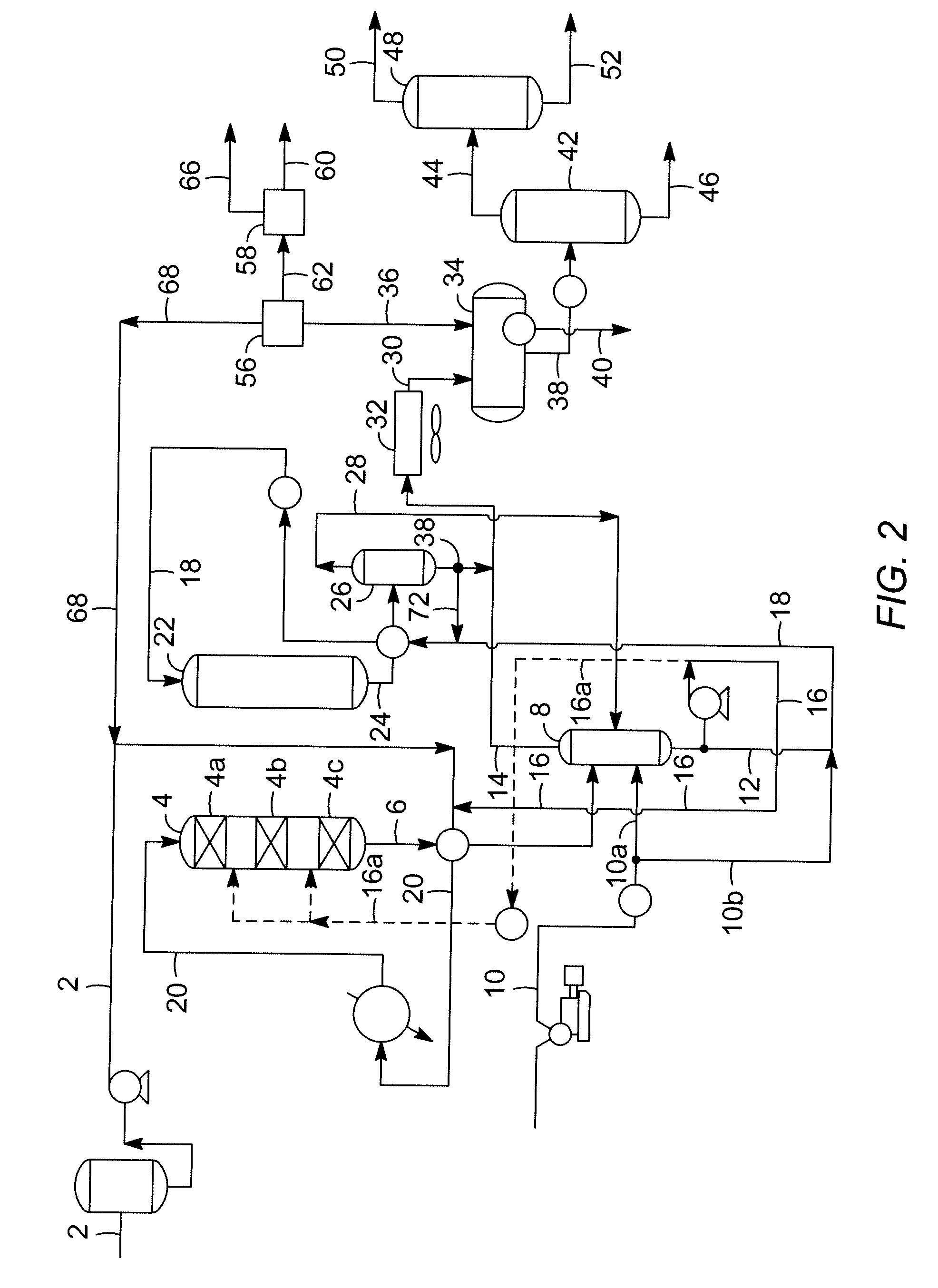 Production of Diesel Fuel from Renewable Feedstocks with Reduced Hydrogen Consumption