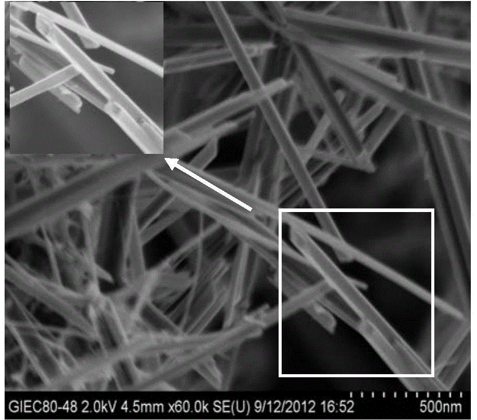 Method for preparing nano manganese dioxides with different appearances by hydrothermal synthesis process