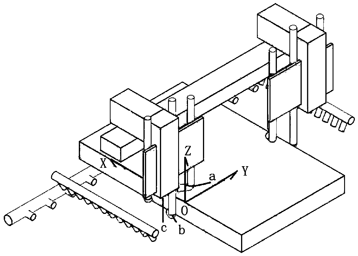A device and method for on-line cleaning of cracks at corners of hot billets