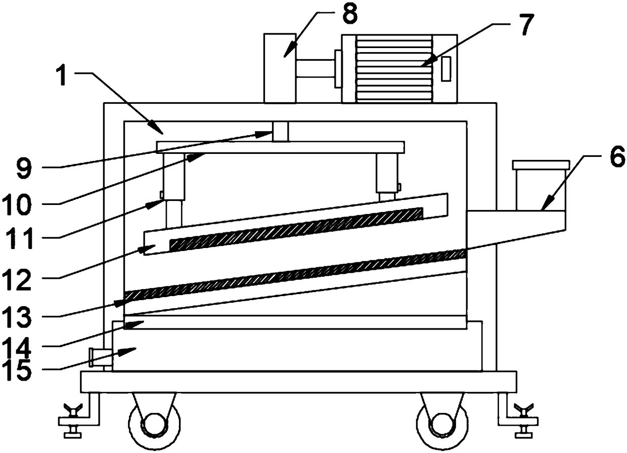 Skin breakage preventing hawthorn fruit cleaning device for agricultural production