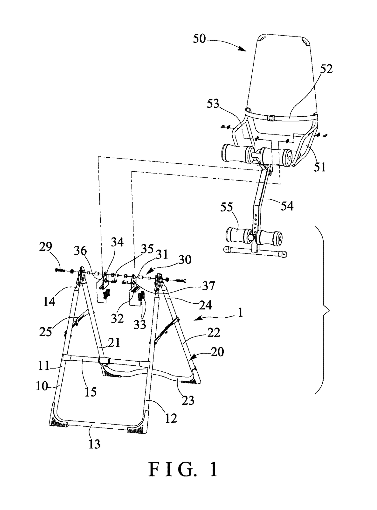 Tilting inversion exerciser