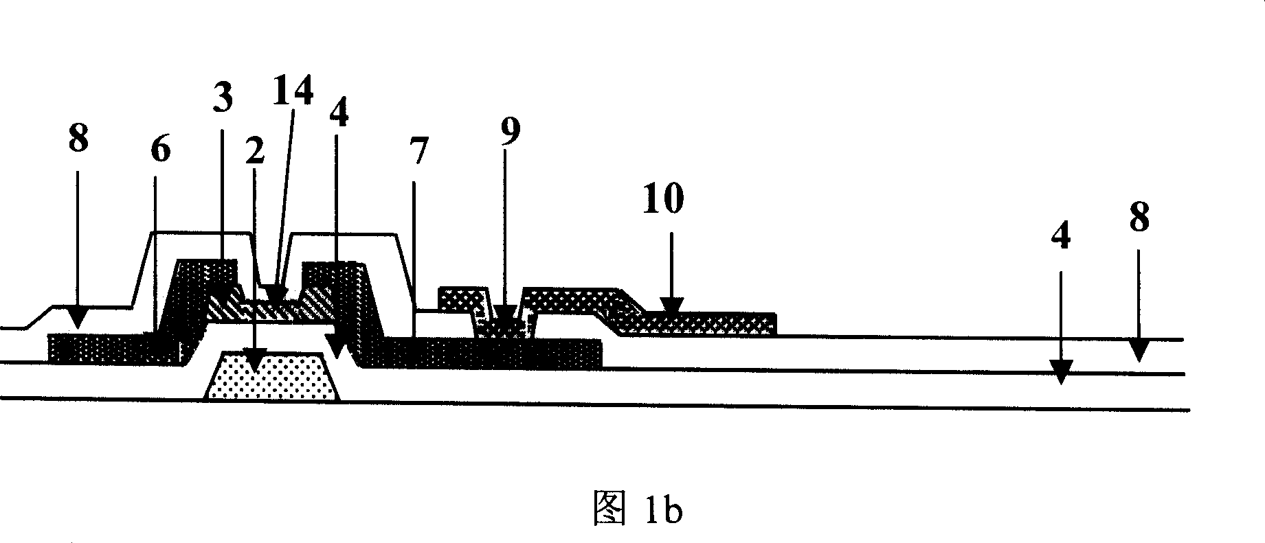 Manufacturing method for array substrate of thin film transistor LCD