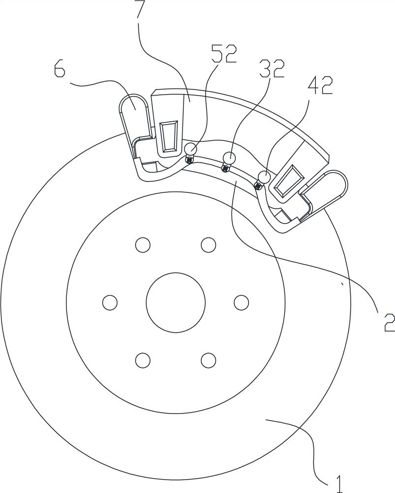 Device for monitoring abrasion condition of brake pad of automobile brake