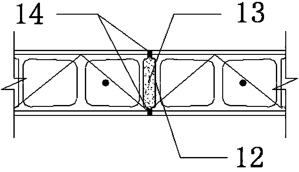 Concrete hollow block reinforced wall construction technology