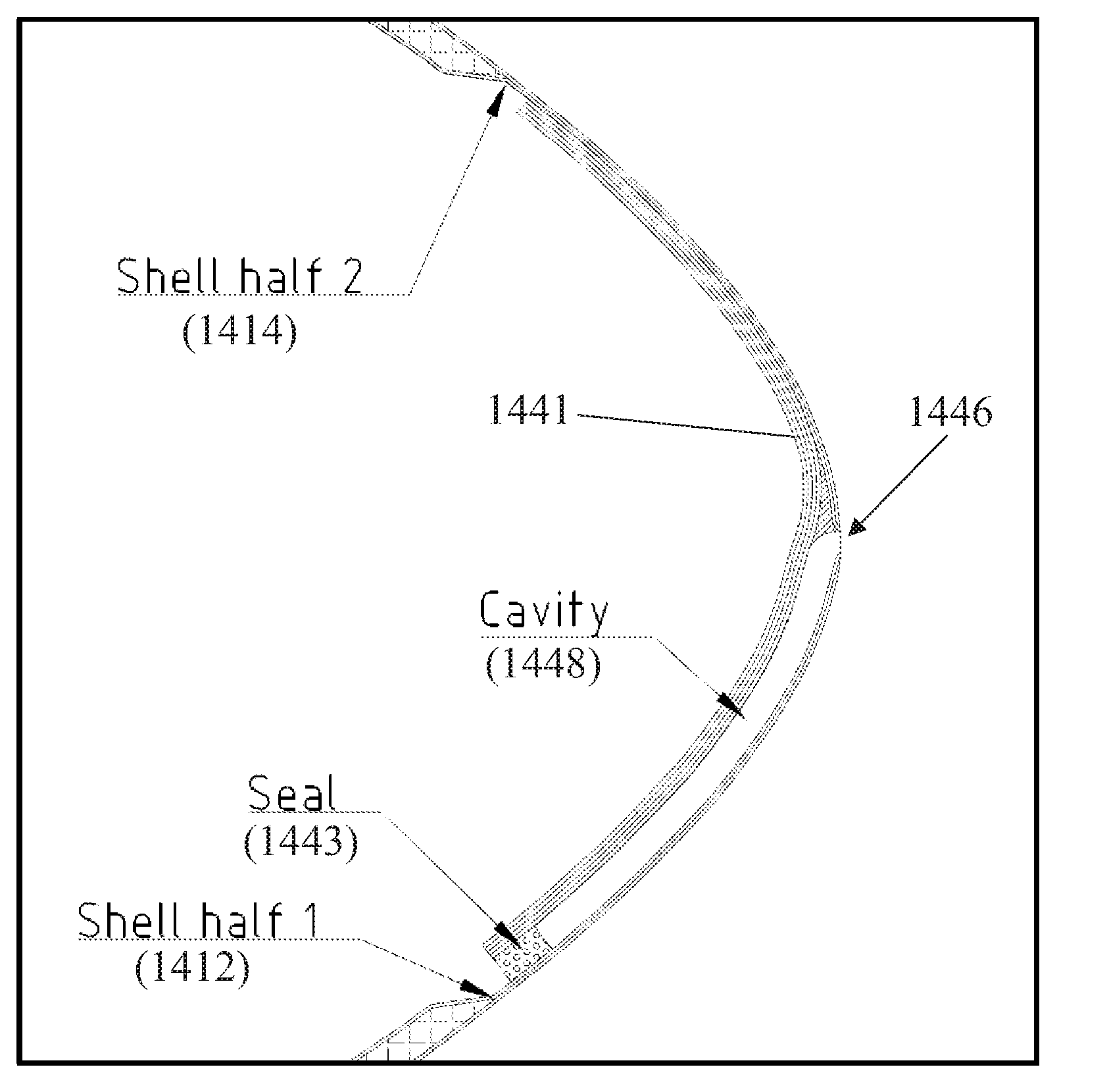 Bond line forming method