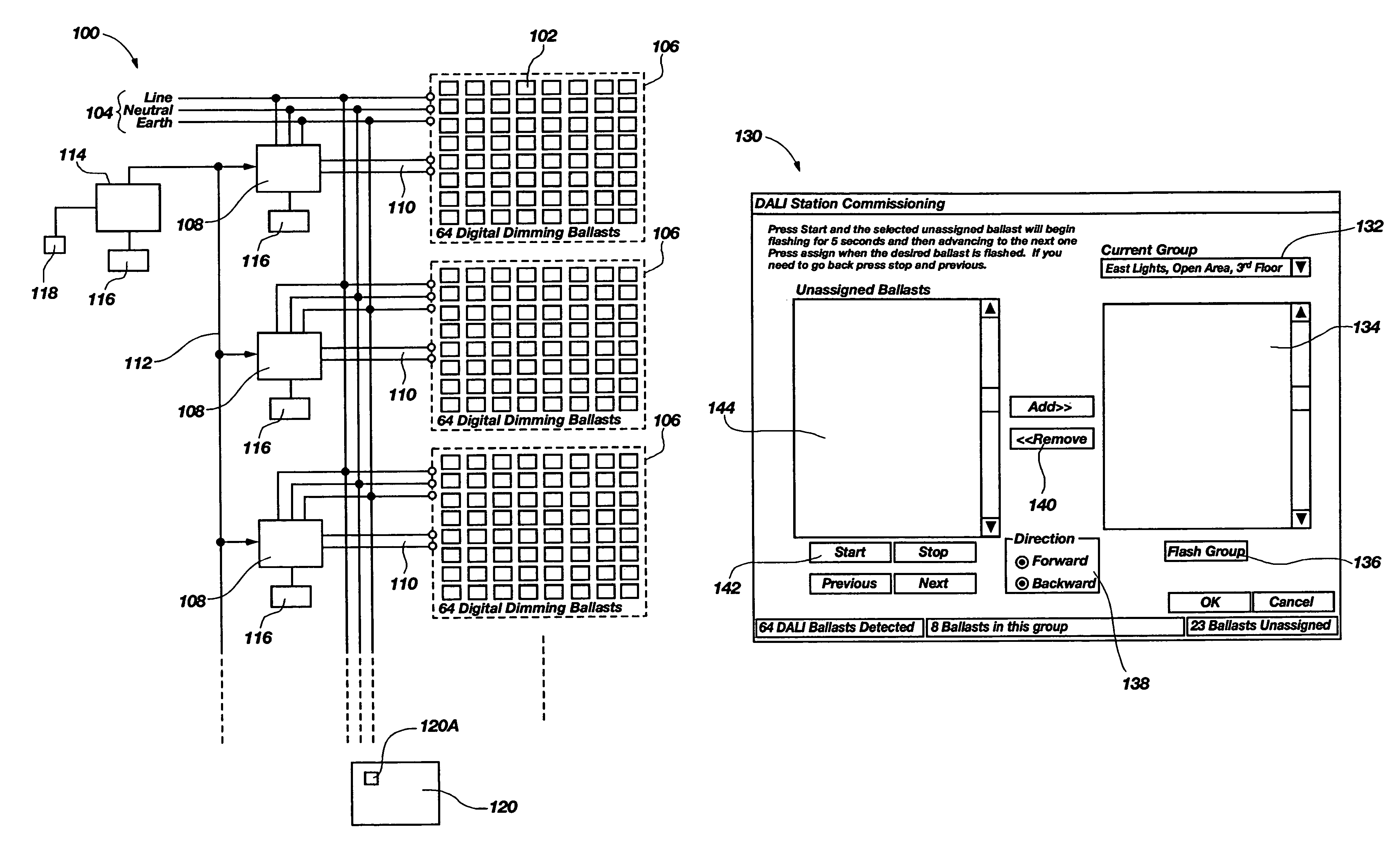 System and method for commissioning addressable lighting systems