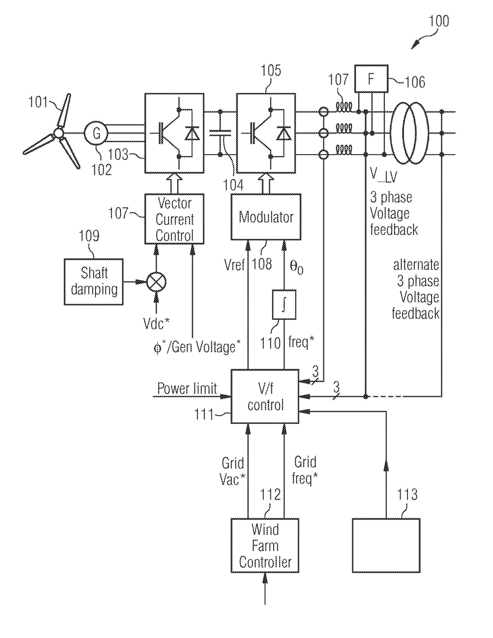 Controller for controlling a power converter