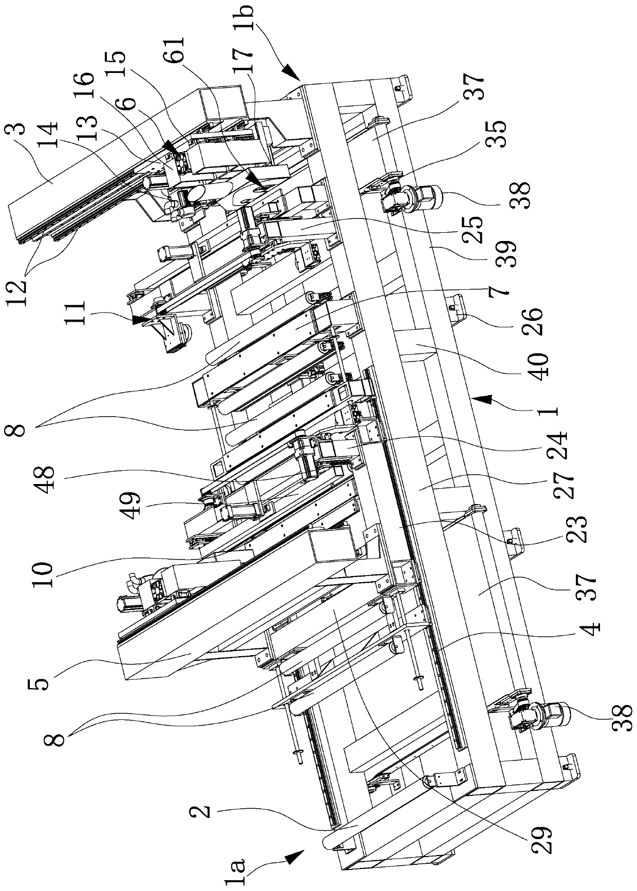 Double-end cross saw device