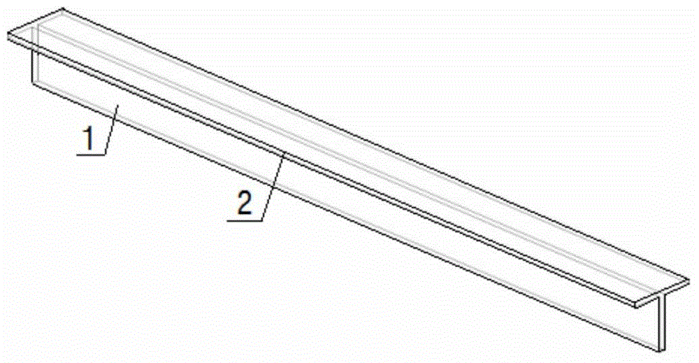 Method for manufacturing steel structure bridge T-shaped longitudinal rib braces