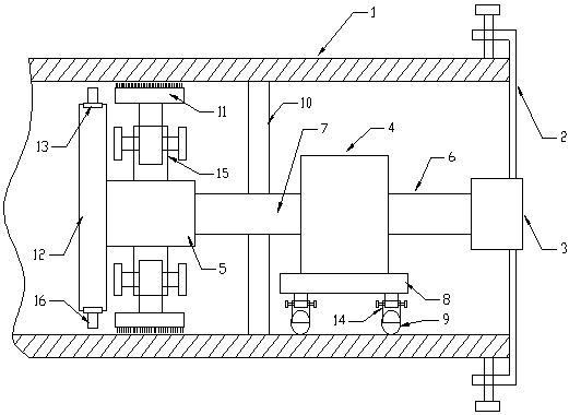 Power pipeline cleaning device