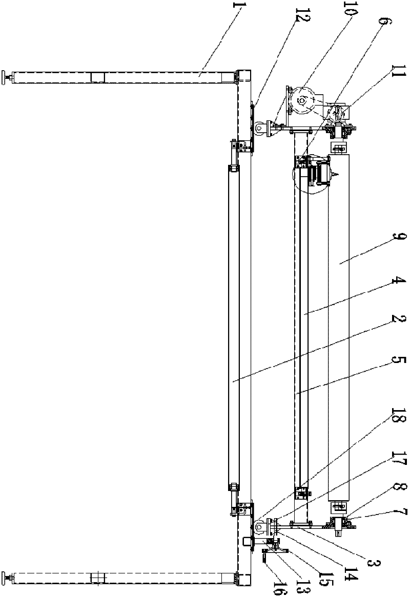 Active film unwinding device