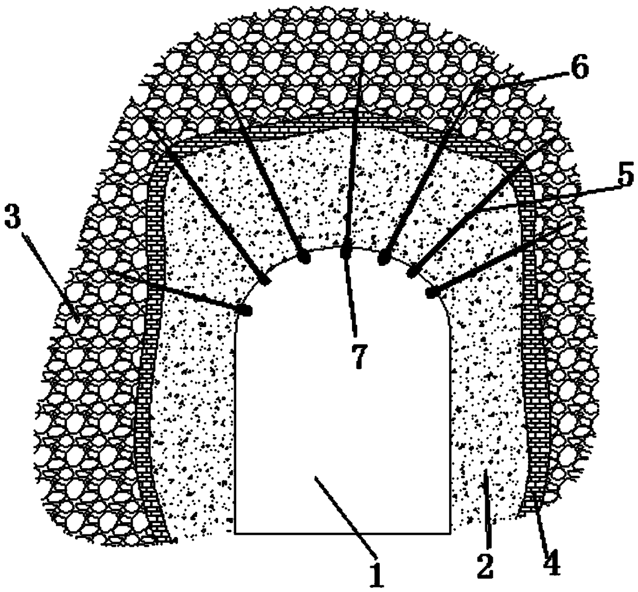 Coal mine composite top board supporting device