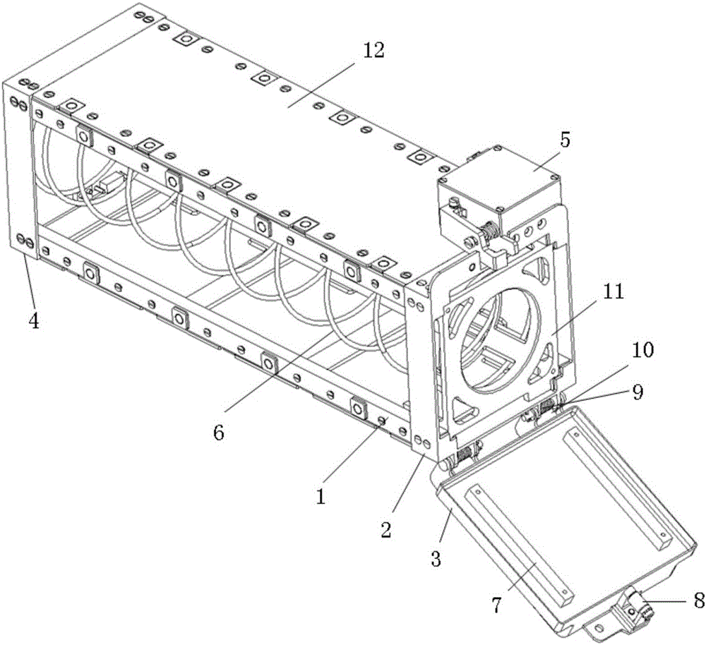 Satellite and launch vehicle connection and separation mechanism