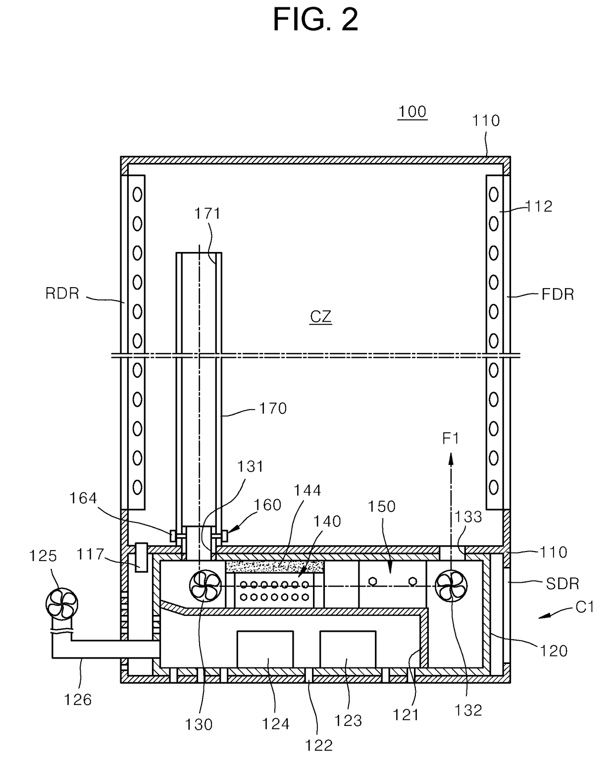 Rackmount server system and method for controlling same