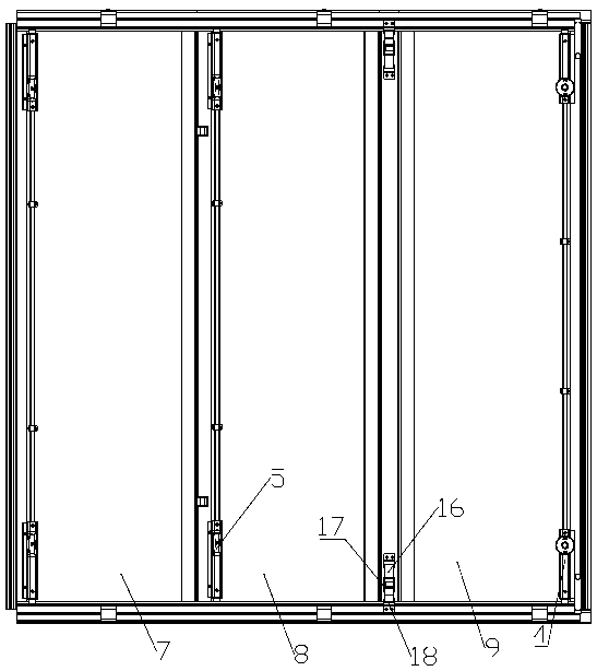 Foldable compartment cover of pickup truck