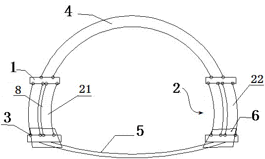 Tunnel lining structure and construction method