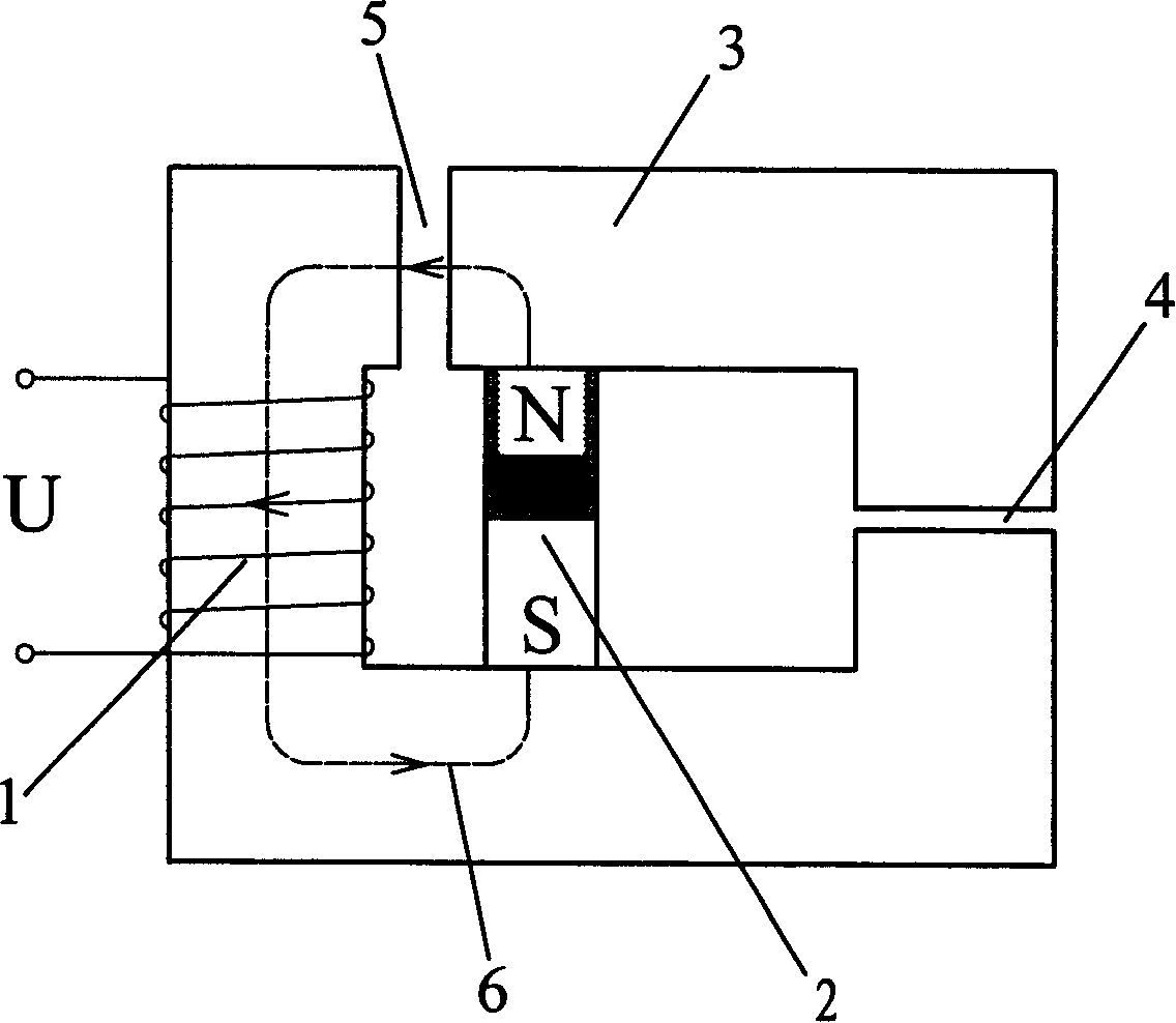 Inverse type magnetic flow damper