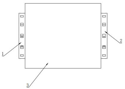 An alarm protection structure for gas detection internal components used in dusty environment