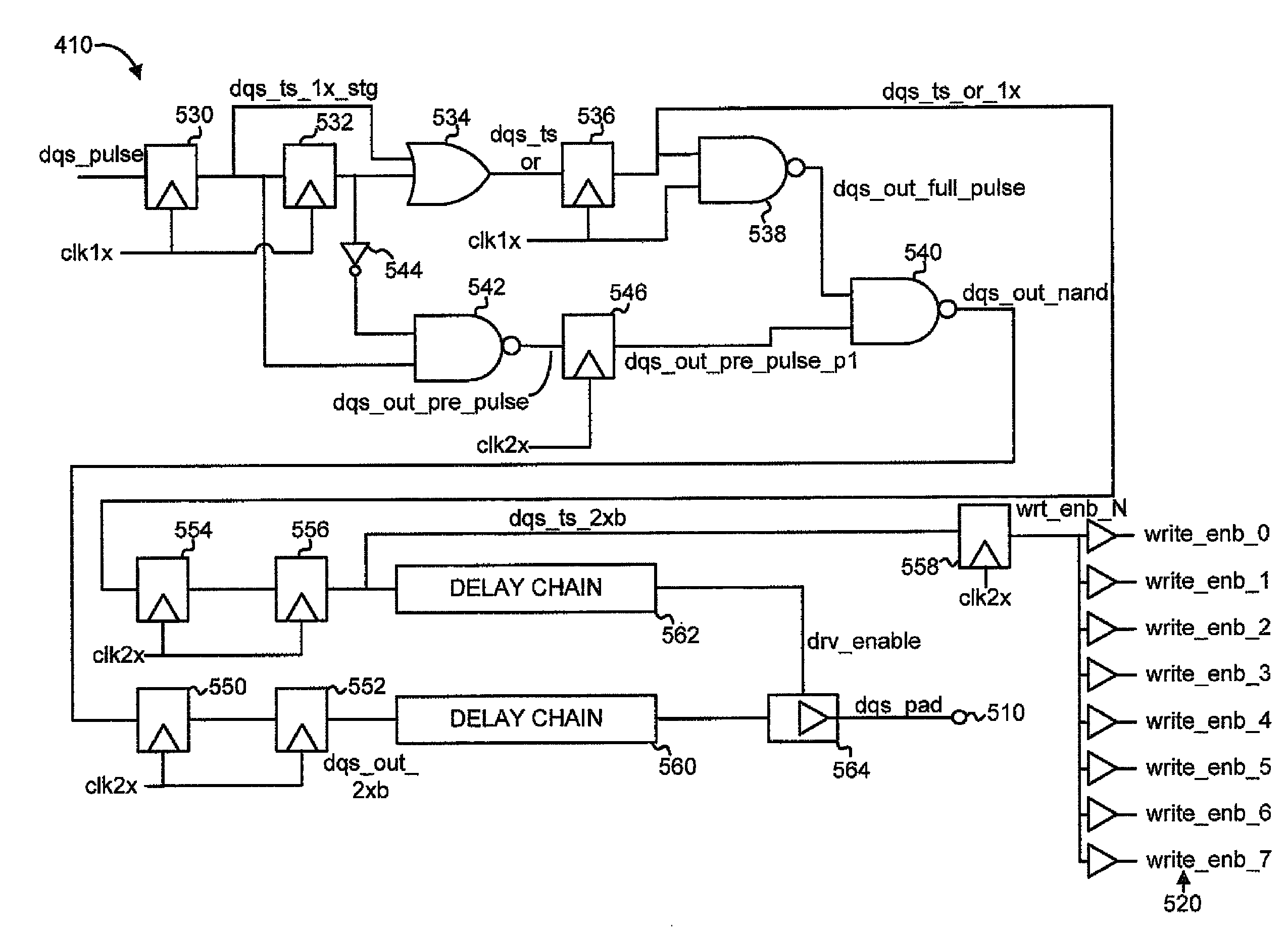 Write strobe generation for a memory interface controller