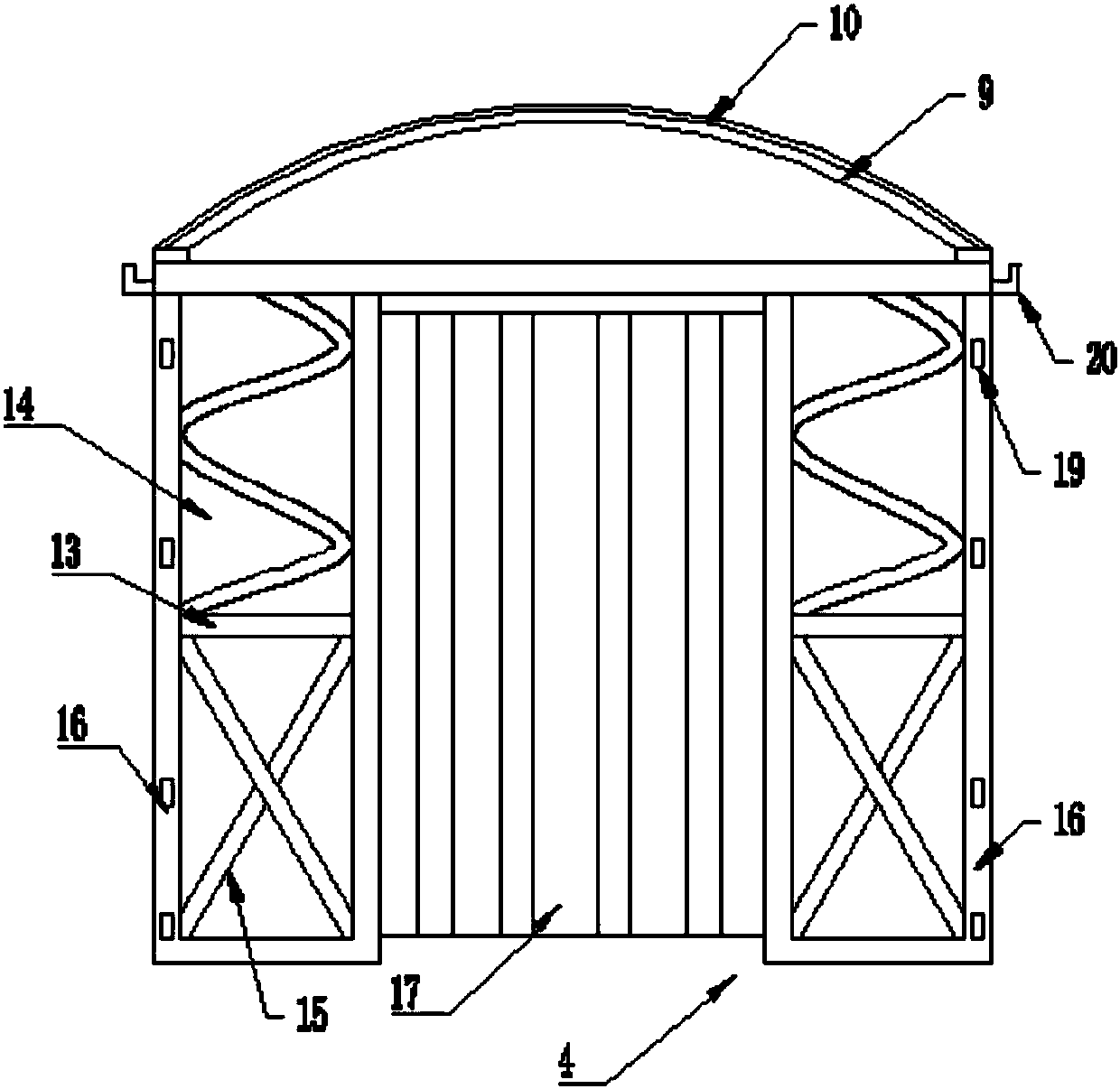 Weather-proof enclosure device for water-supply first-aid repair