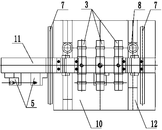 DF4D internal combustion locomotive connecting rod tooth part repairing and milling combined device