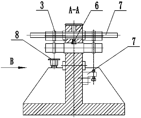 DF4D internal combustion locomotive connecting rod tooth part repairing and milling combined device