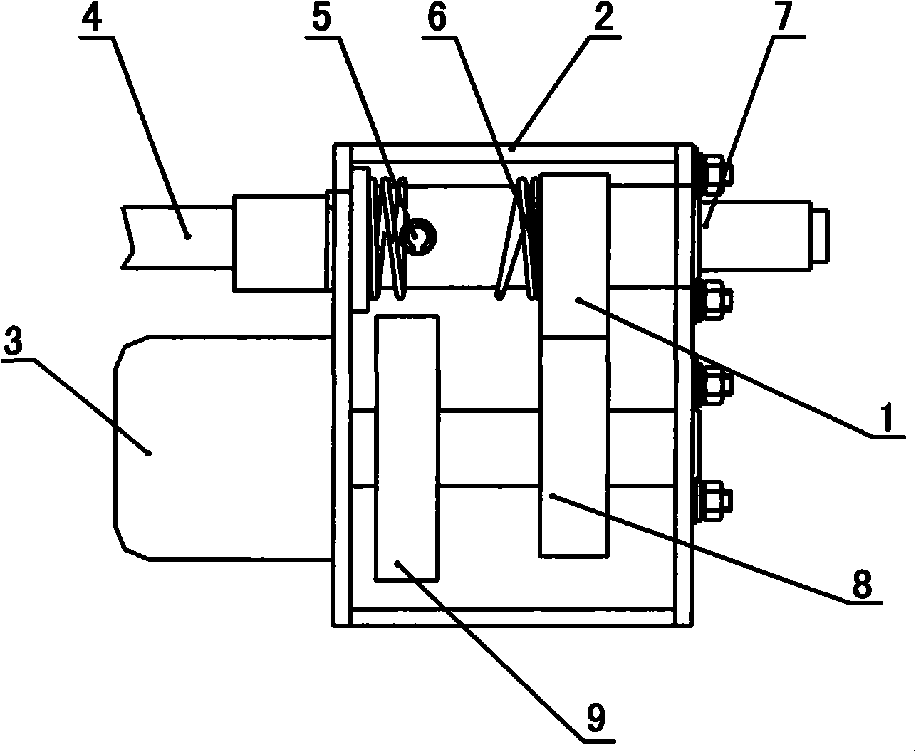 Electrically-operated mechanism for middle-low-tension switch cabinet grounding switch