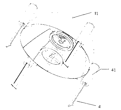 Moving method for hybrid-driven jellyfish-simulating amphibious robot