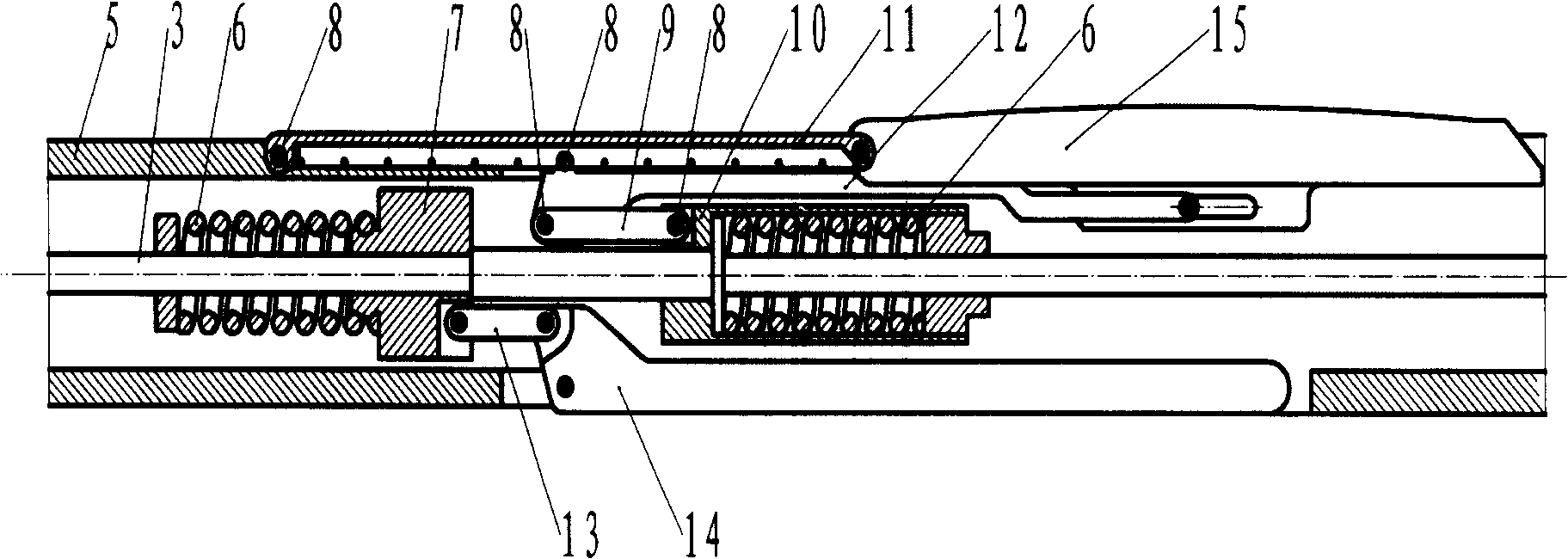 Push-pull type multi-arm righting hole diameter micrologging instrument