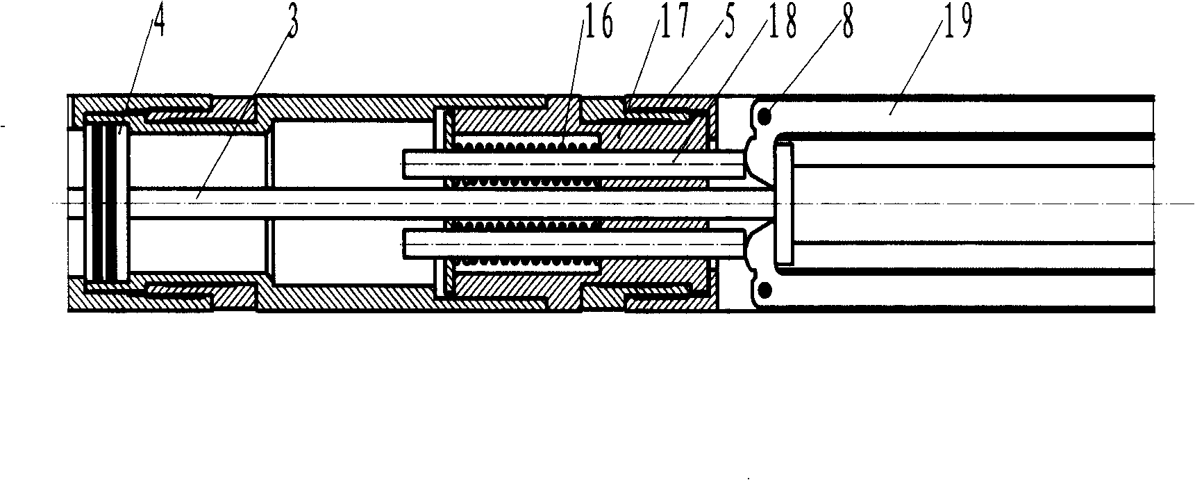 Push-pull type multi-arm righting hole diameter micrologging instrument