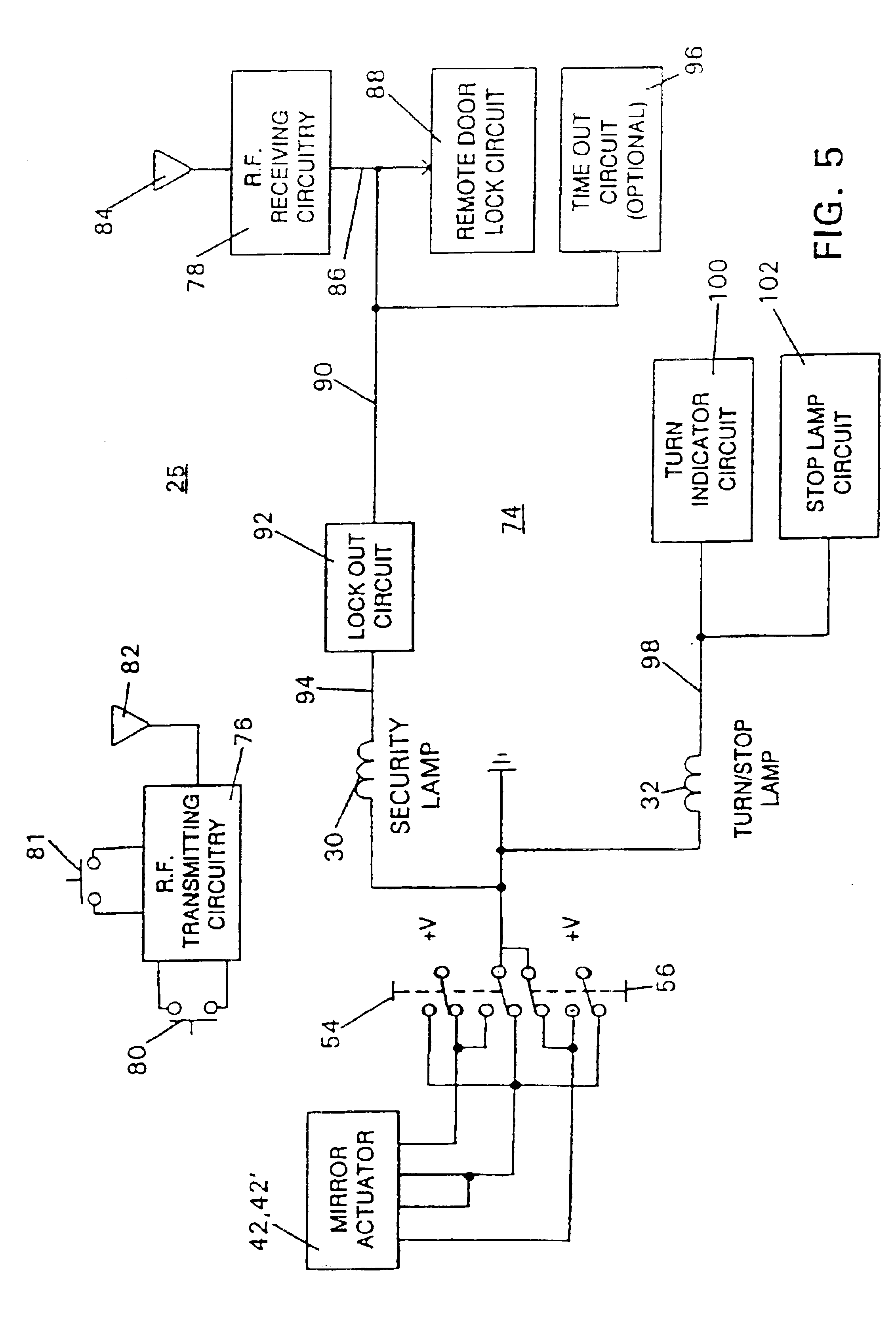 Security lighted exterior rearview mirror system for a vehicle