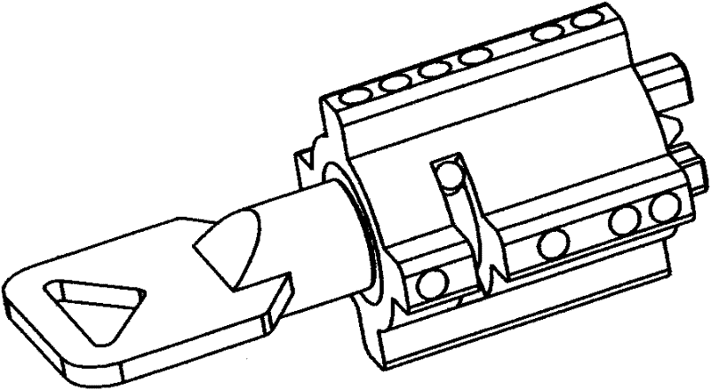 High parameter coding anti-violence lock cylinder